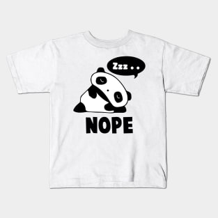 NOPE' Lazy Panda Kids T-Shirt